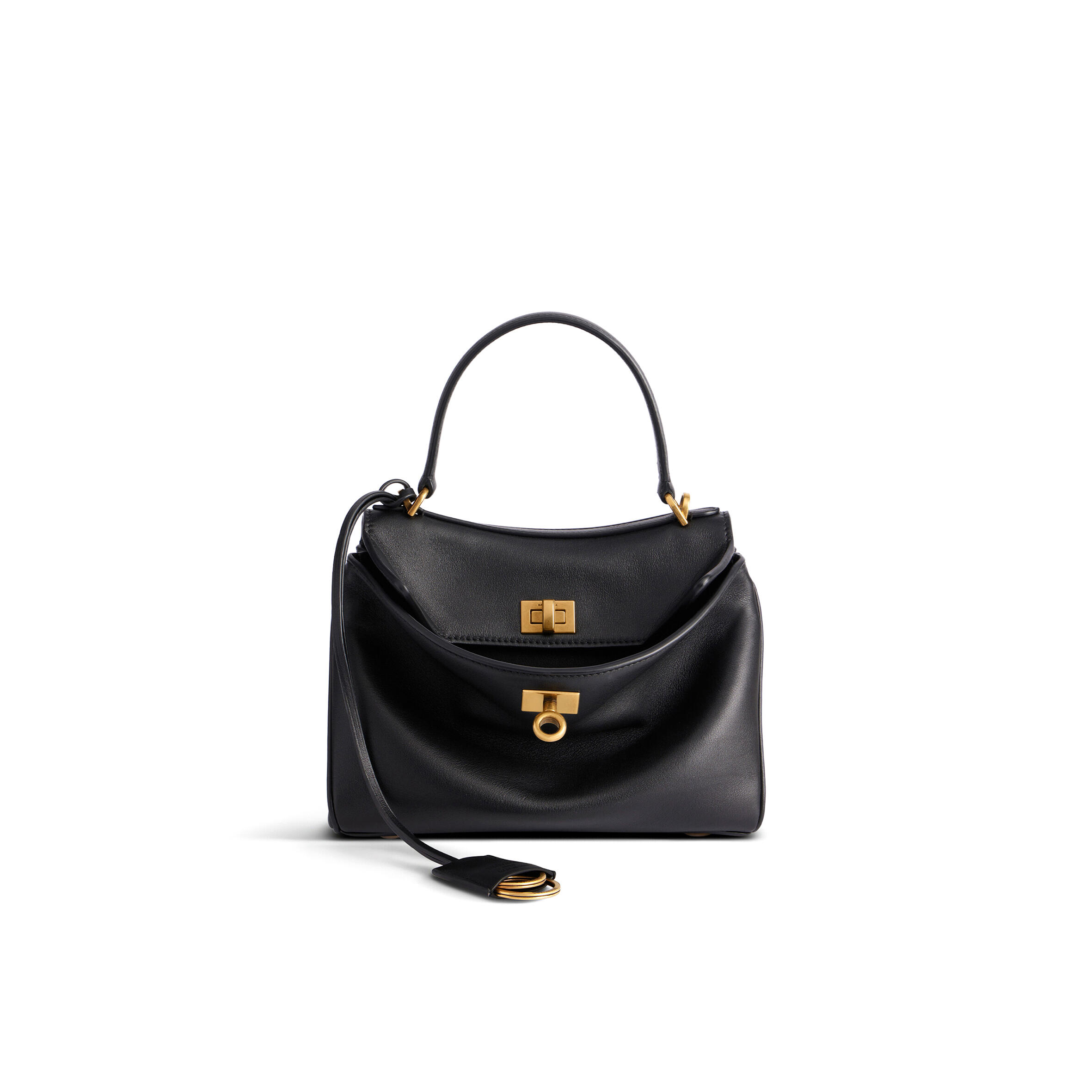 BALENCIAGA WOMEN'S RODEO HANDBAG MINI IN BLACK 8437122AA4V1000 (23*17*10cm)